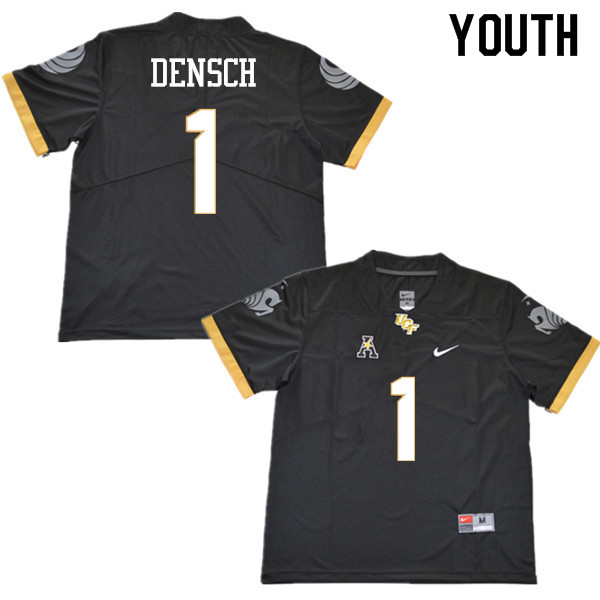 Youth #1 Wayne Densch UCF Knights College Football Jerseys Sale-Black